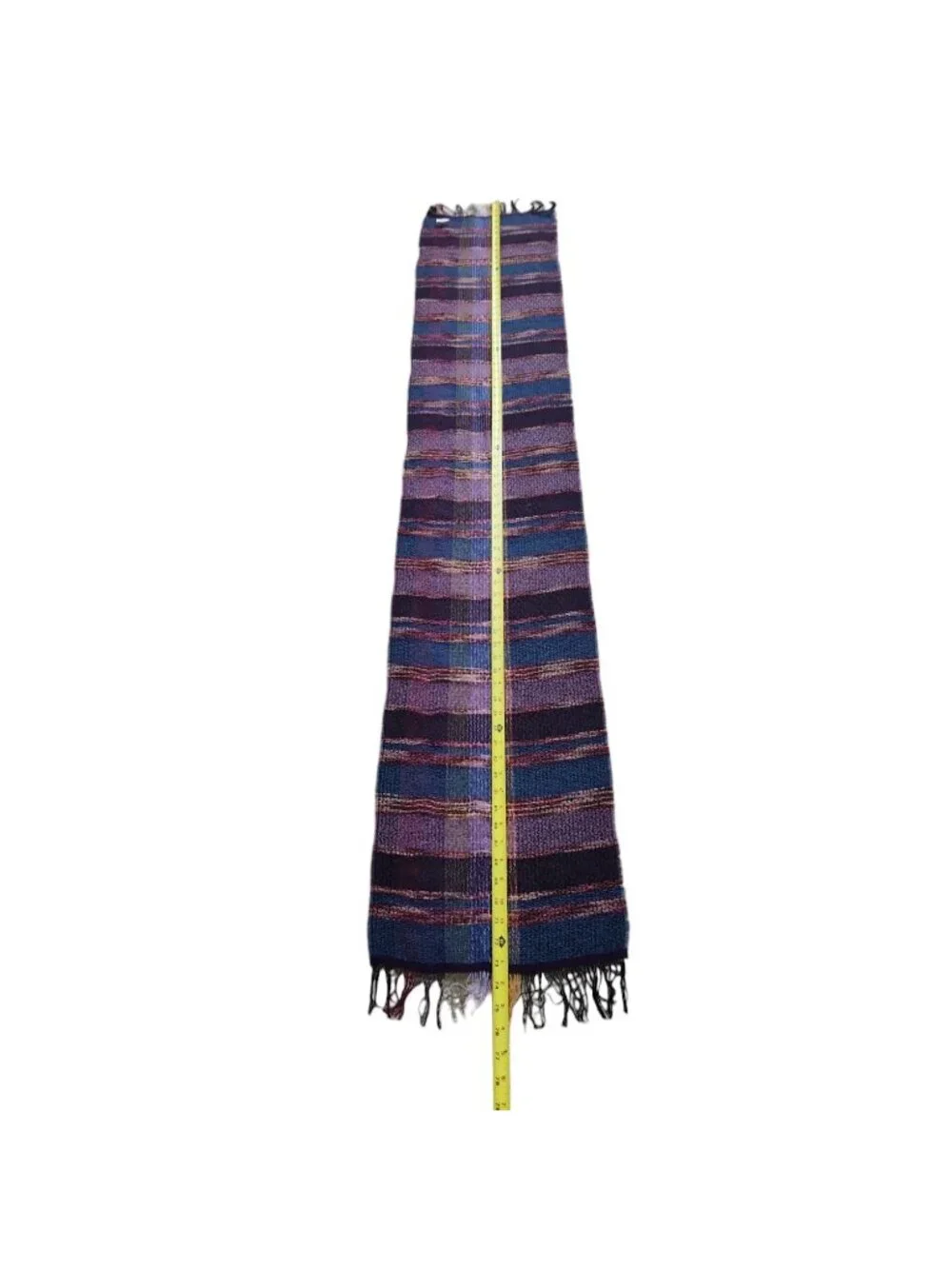 Echo Wool Mohair Acrylic Blend Scarf Shawl Woven Plaid Made in Italy
